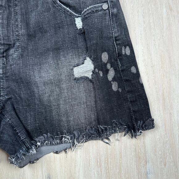 Cabi Park Colorblock Distressed Raw Hem Park Short Shorts Style #5987 Size 2 - Picture 2 of 14